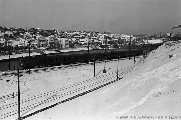 日本国有鉄道 中央本線 クハ79 （1954年1月26日撮影）