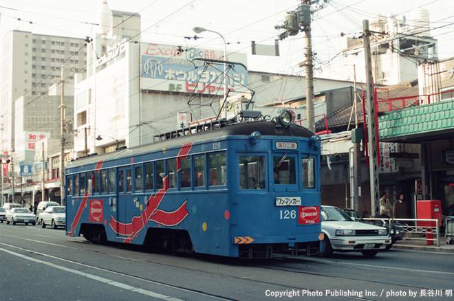 阪堺電気軌道 上町線 126 （1989年12月18日撮影）