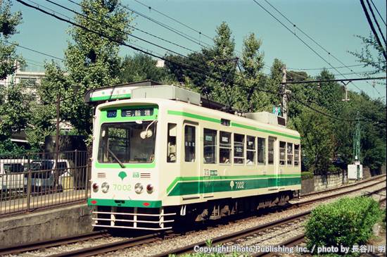 東京都交通局 都電荒川線 7002 （1999年10月21日撮影）