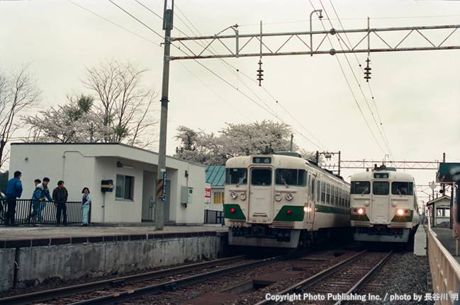 東日本旅客鉄道 磐越西線 クモハ455 （1994年5月3日撮影）