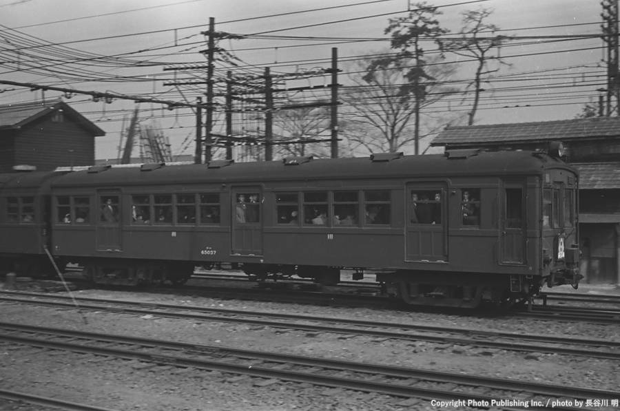 日本国有鉄道 中央本線（中央線） クハ65037 （1953年4月10日撮影）