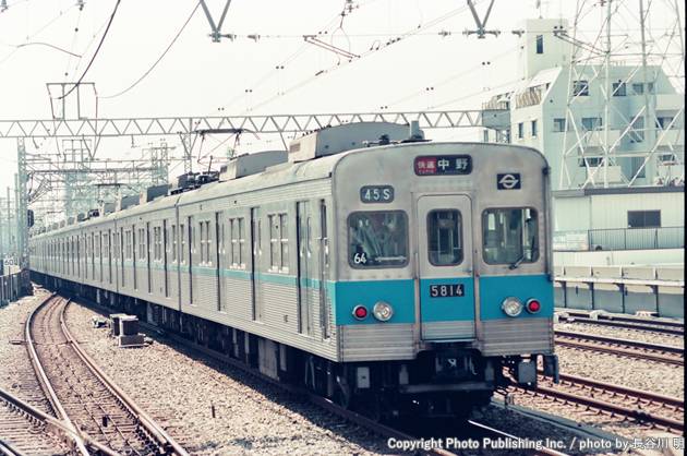 帝都高速度交通営団 営団東西線 5814 （1996年7月12日撮影）
